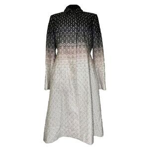 Missoni Gradient Patterned Flared Coat in Multicolor Rayon